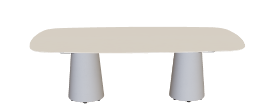 Royal Botania Conix Low Dining Table 220 x 67