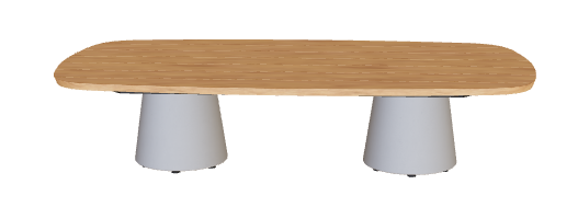 Royal Botania Conix Low Dining Table 220 x 50