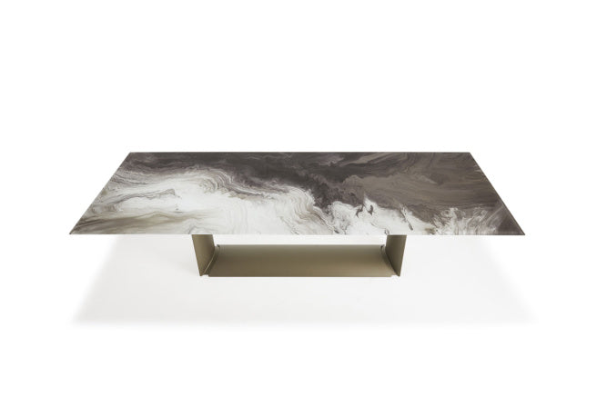 Cattelan Italia Dragon Crystalart Rectangular & Barrel-Shaped Dining Table