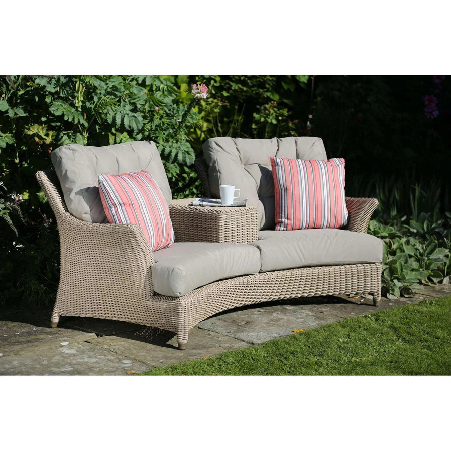 4 Seasons Outdoor Valentine Loveseat with 4 Cushions