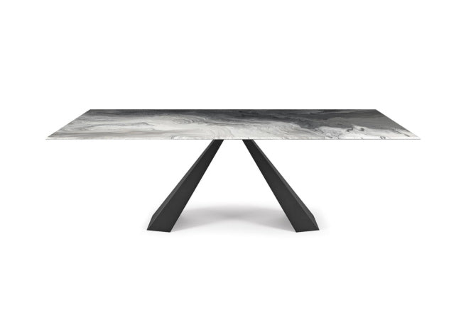 Cattelan Italia Eliot Crystalart Rectangular & Barrel-Shaped Dining Table