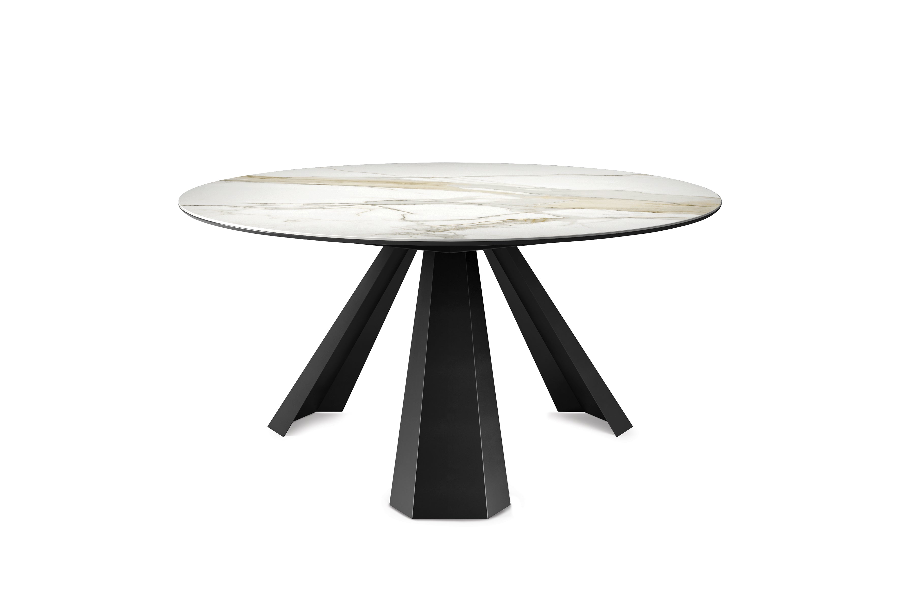 Cattelan Italia Eliot Keramik Round Table With Steel Base