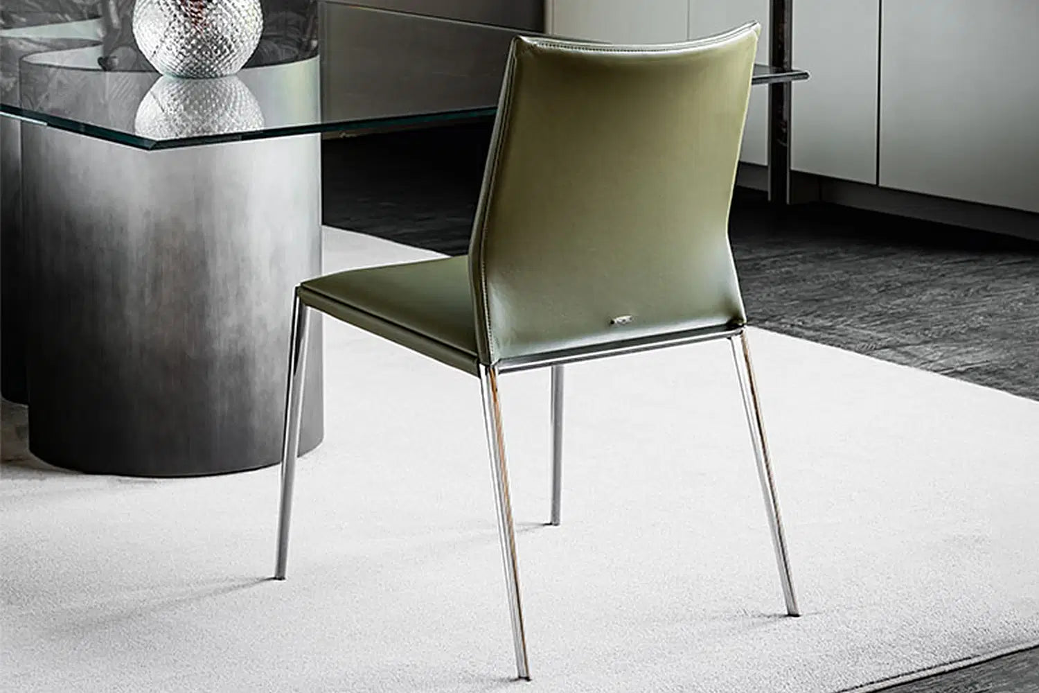 Cattelan Italia Eva Dining Chair – Soft Leather & Glove Soft Leather