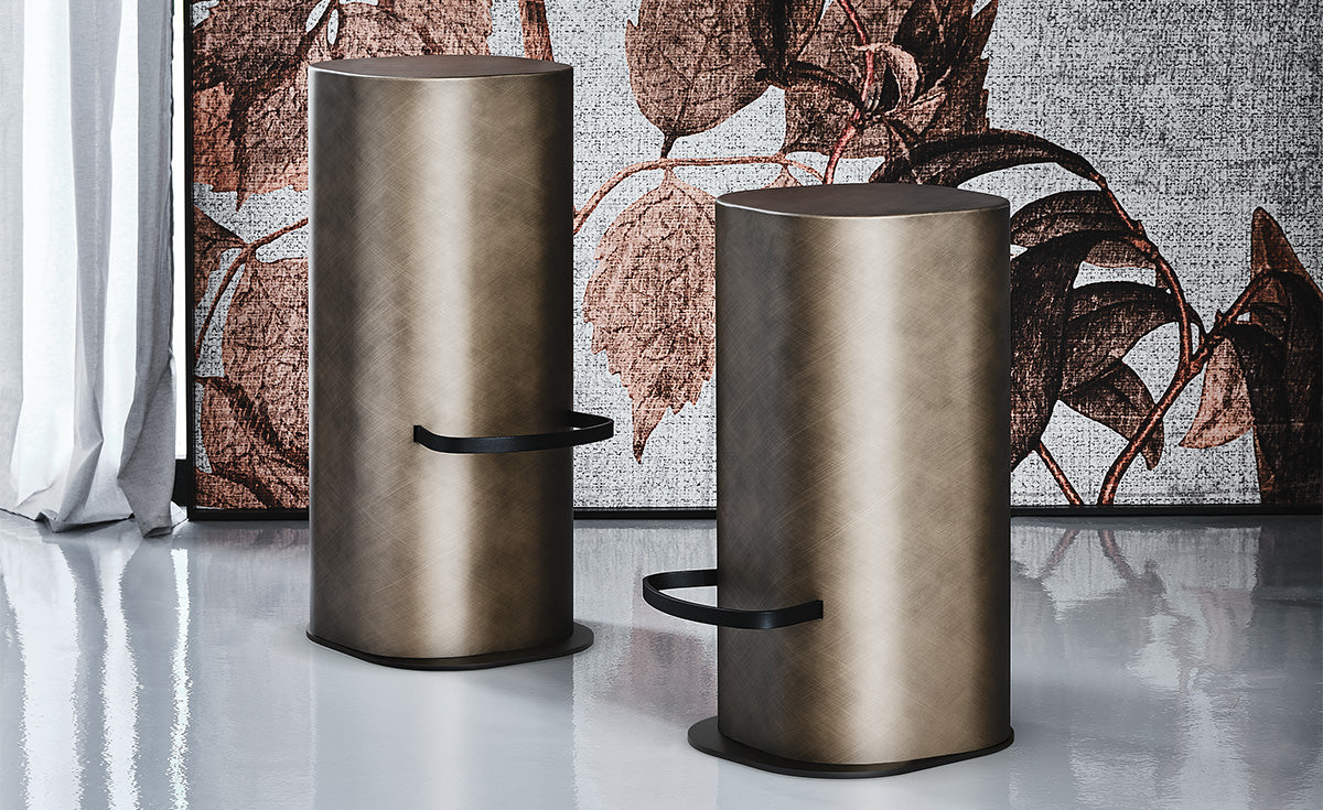 Cattelan Italia Pancho Stools Brushed Bronze | 40% Discount Brand New