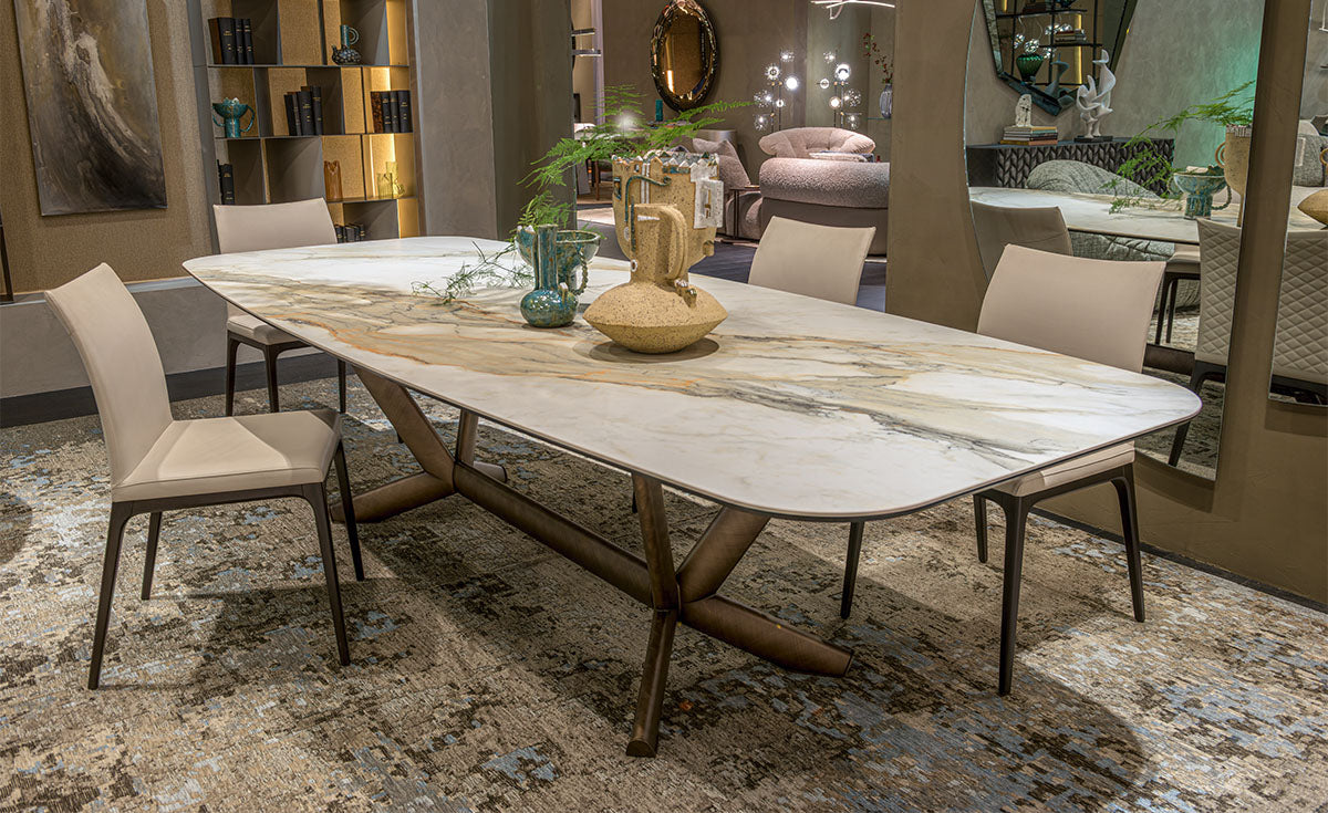 Cattelan Italia Planer Keramik Barrel Shaped Dining Table 300 & 320