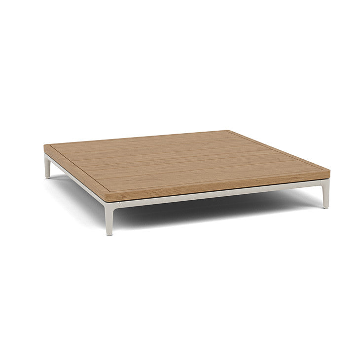 Manutti Zendo Sense Square Coffee Table with 96 cm Width & Depth and 15 cm Height