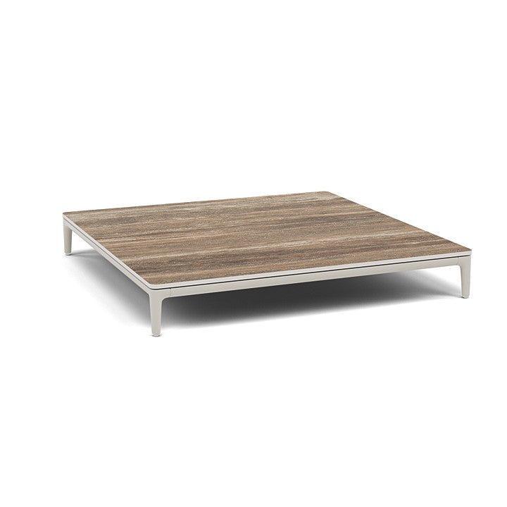 Manutti Zendo Sense Square Coffee Table with 96 cm Width & Depth and 15 cm Height