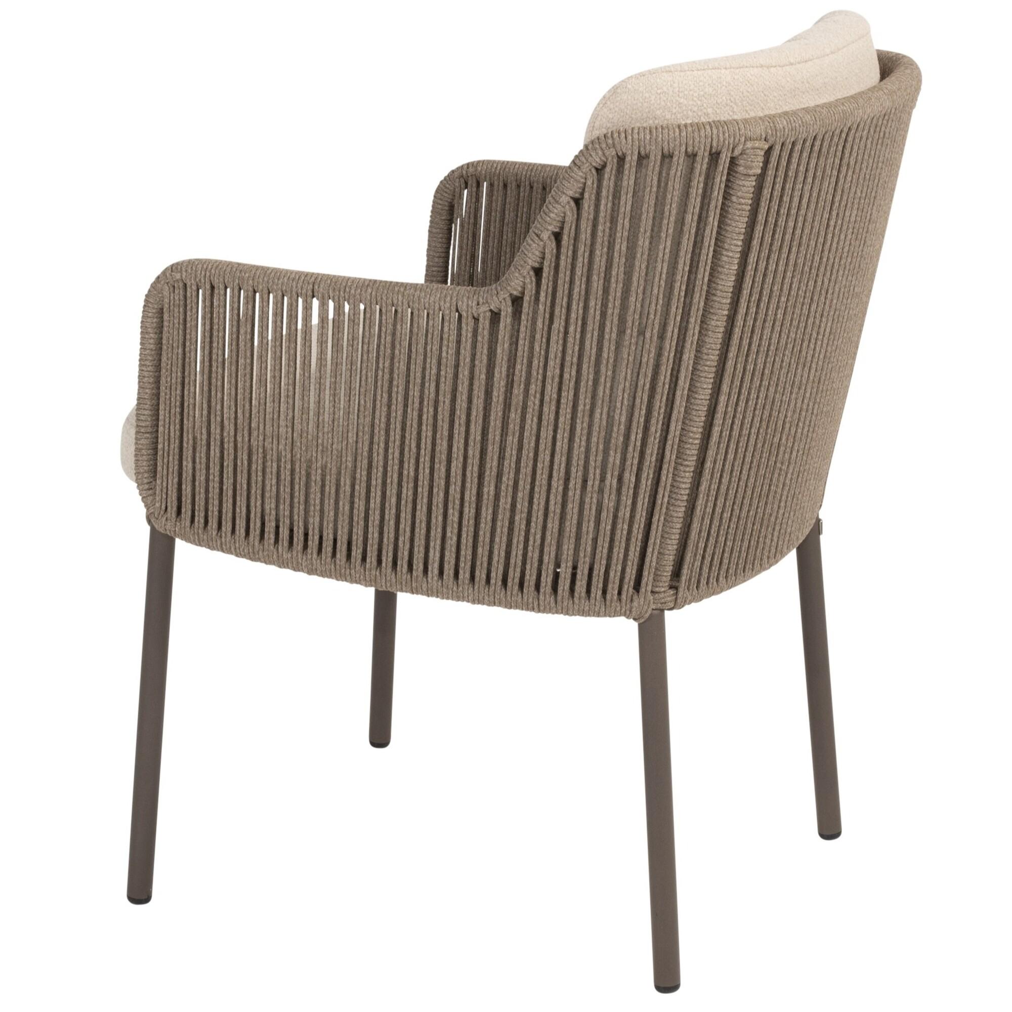 4 Seasons Outdoor Florence 6 Seat - Manolo 240cm Barrel Ceramic Dining Table