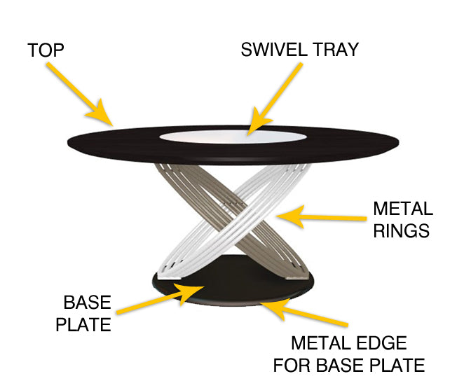 Bontempi Fusion Extendible Barrel Dining Table