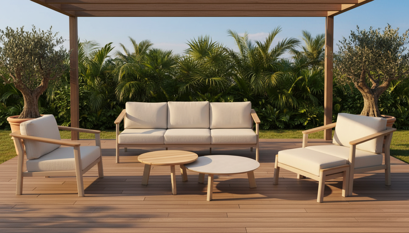 4 Seasons Outdoor Olivia Lounge with Emma Coffee Table & Footstool