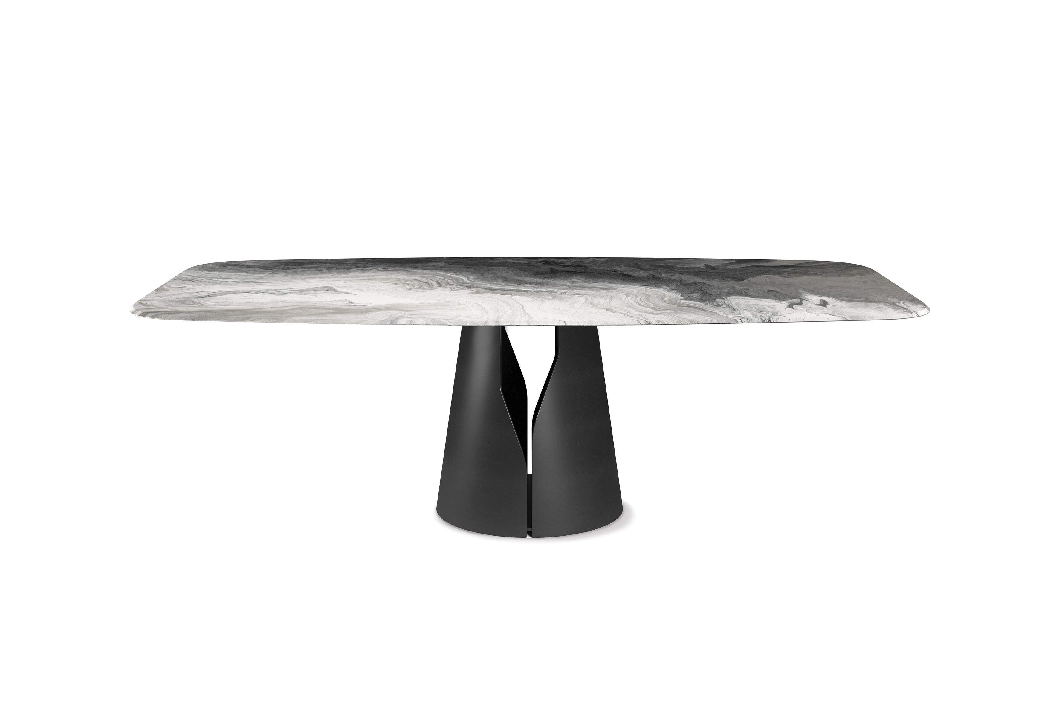 cattelan italia giano crystalart Table With Steel Base