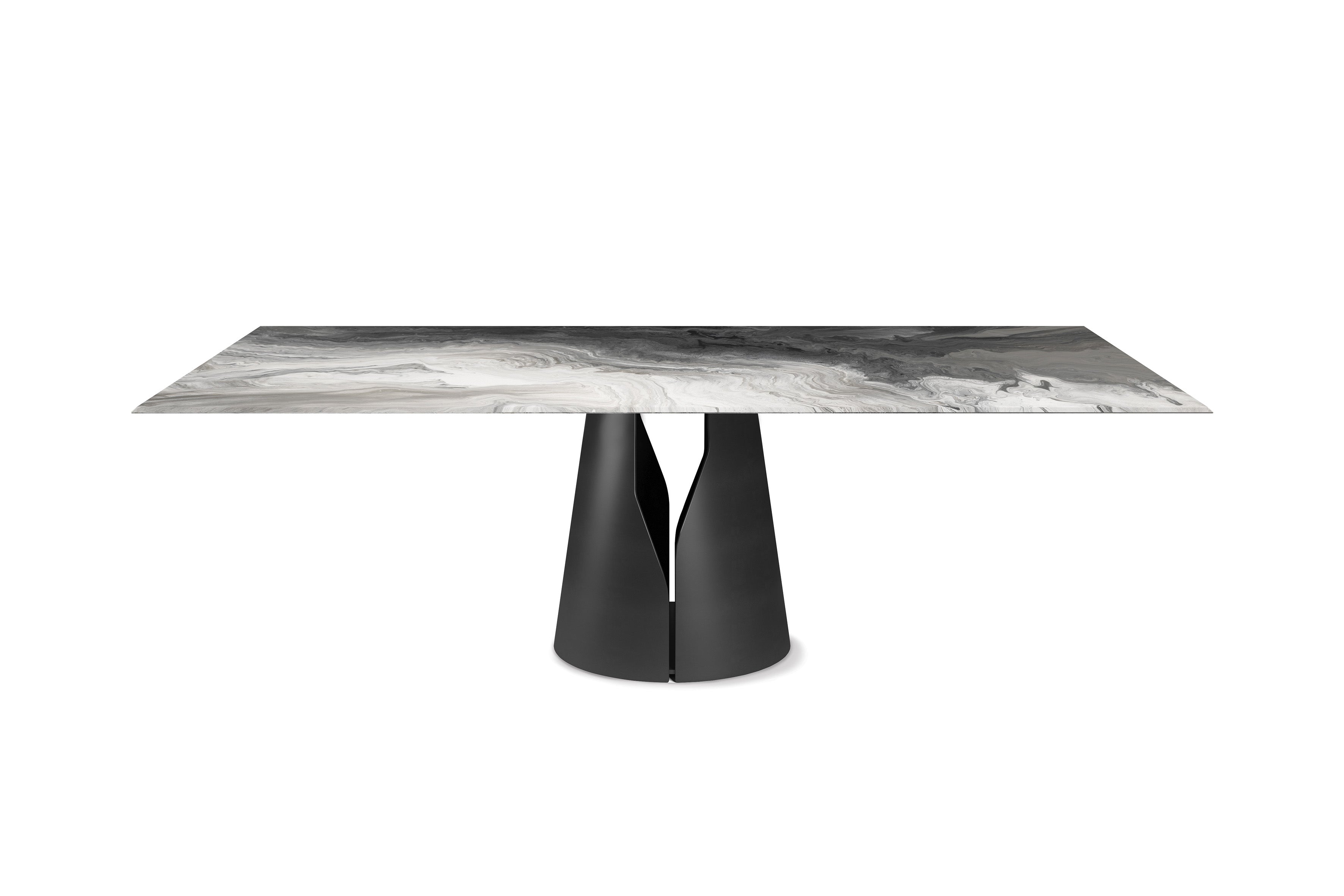 Cattelan Italia Giano Crystalart Table With Steel Base