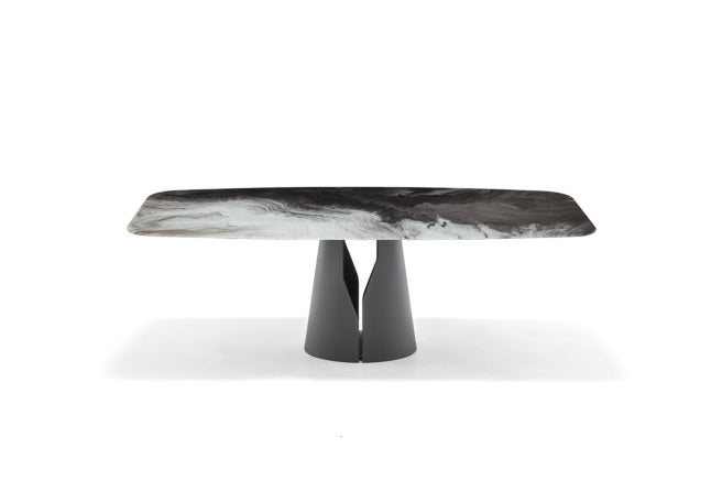 Cattelan Italia Giano Crystalart Rectangular & Barrel-Shaped Dining Table