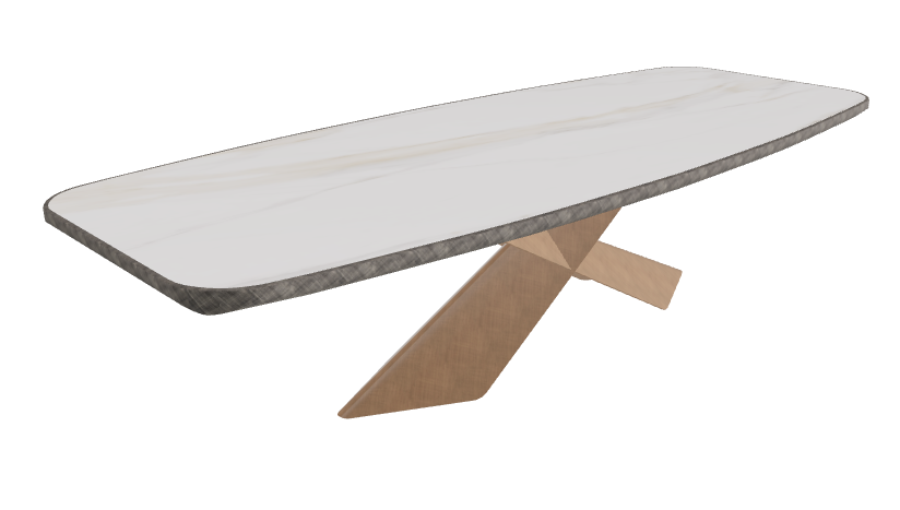 Glossy Golden Calacatta_Brushed Bronze_Brushed Grey