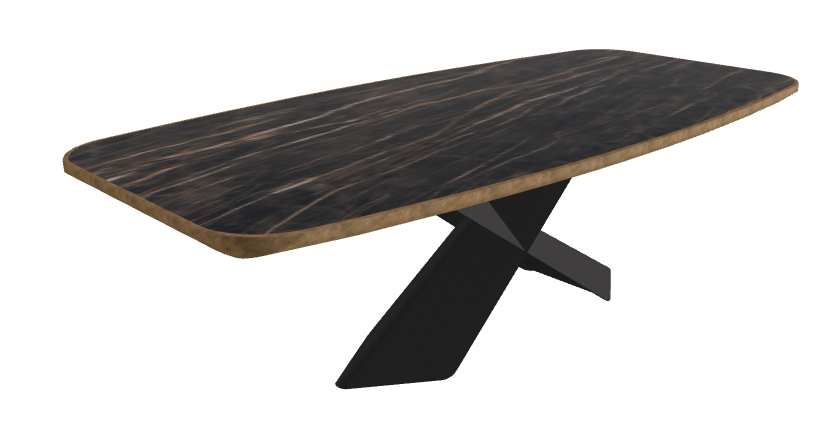 Glossy Portoro_Black Embossed_Brushed Bronze