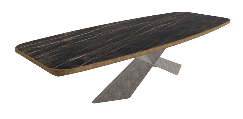 Glossy Portoro_Brushed Grey_Brushed Bronze