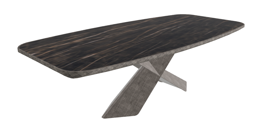 Glossy Portoro_Brushed Grey_Brushed Grey