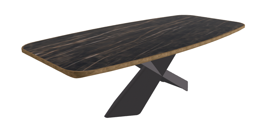 Glossy Portoro_Graphite Embossed_Brushed Bronze