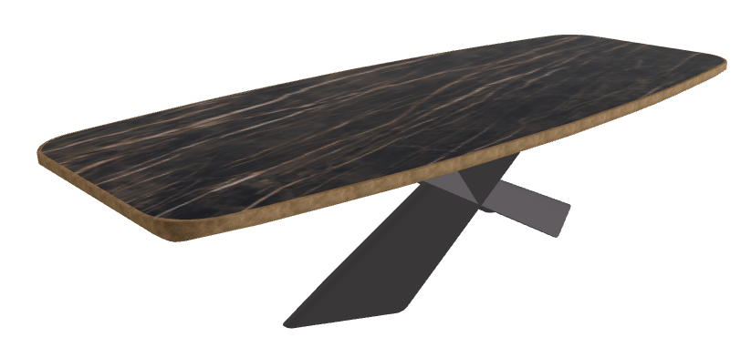 Glossy Portoro_Graphite Embossed_Brushed Bronze