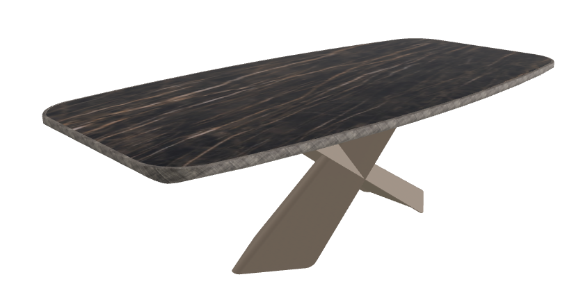 Glossy Portoro_Titanium Embossed_Brushed Grey