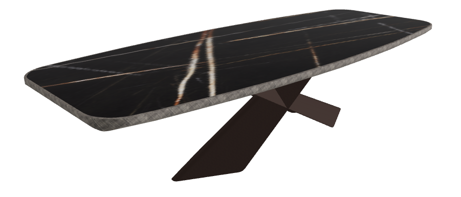 Glossy Sahara Noir_Bronze Embossed_Brushed Grey