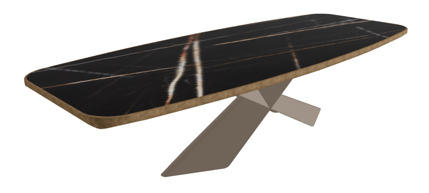 Glossy Sahara Noir_Titanium Embossed_Brushed Bronze