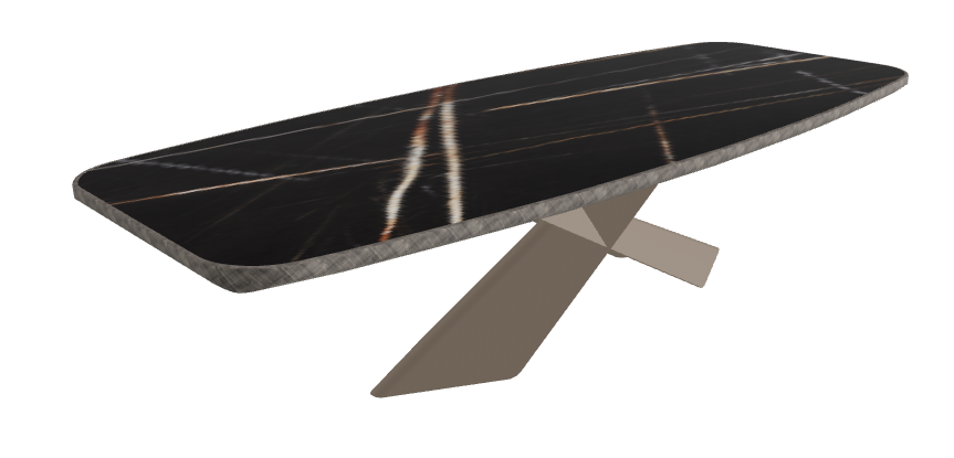 Glossy Sahara Noir_Titanium Embossed_Brushed Grey