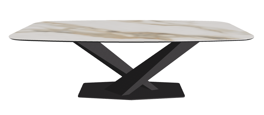 Cattelan Italia Stratos Keramik Barrel-Shaped Dining Table – 240x120x75h