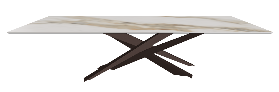 300x120x74.5h Rectangle Shaped_Glossy Borghini Calacatta_Bronze Embossed