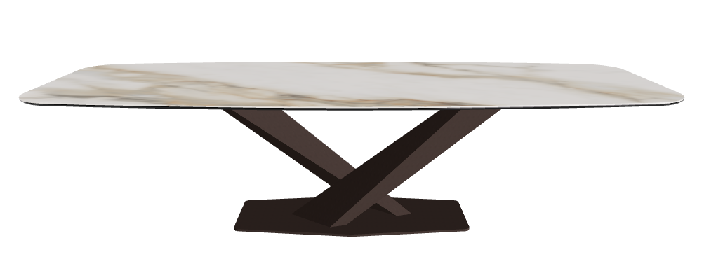 Cattelan Italia Stratos Keramik Barrel-Shaped Dining Table – 300x120x75h