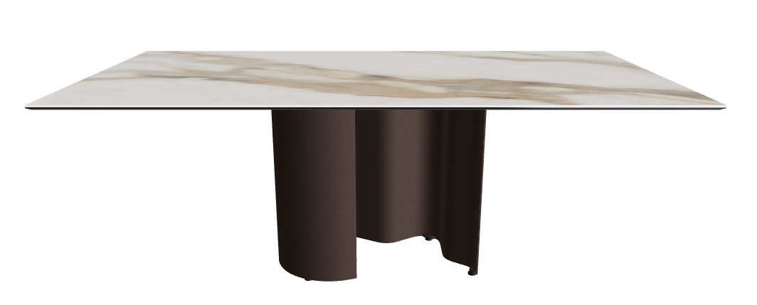 200x106x74h Rectangle Shaped_Glossy Borghini Calacatta_Bronze Embossed