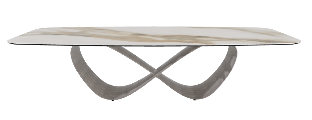 300x120x75h Barrel Shaped_Glossy Borghini Calacatta_Brushed Grey