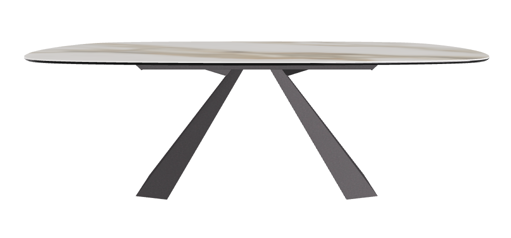 Cattelan Italia Eliot Keramik Biscuit Shaped Dining Table – 220x120x73h