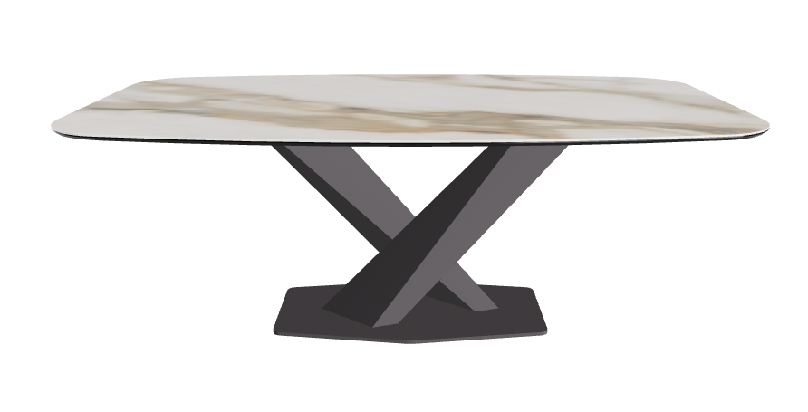 Cattelan Italia Stratos Keramik Barrel Shaped Dining Table – 200x120x75h