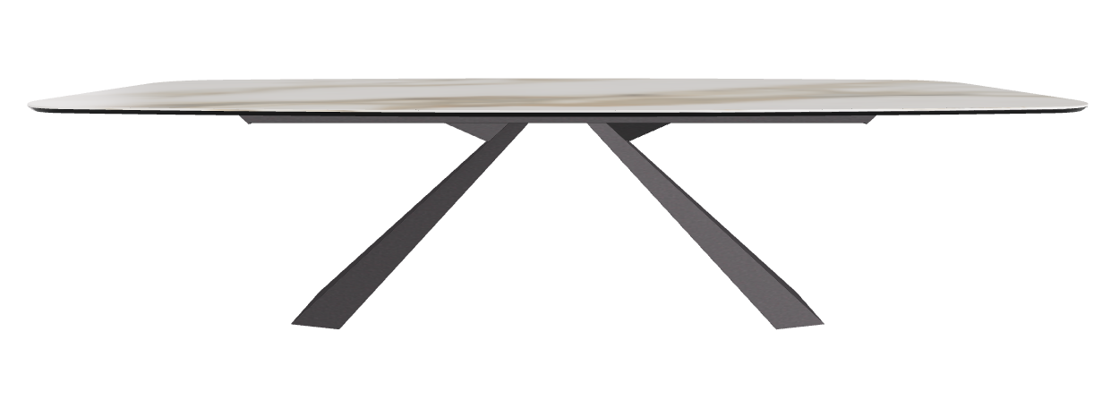 300x120x73h Barrel Shaped_Glossy Borghini Calacatta_Graphite Embossed