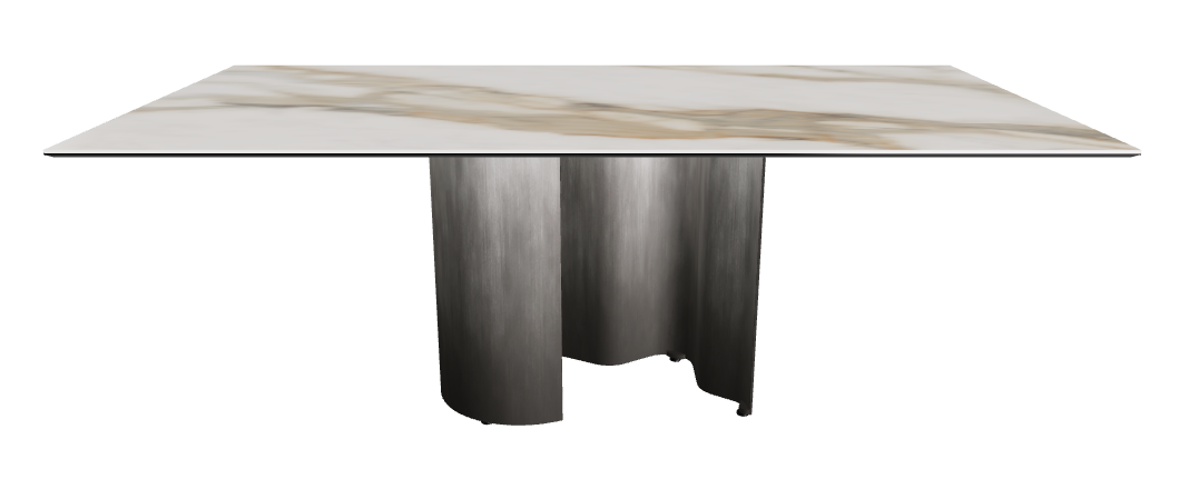 200x106x74h Rectangle Shaped_Glossy Borghini Calacatta_Oxy Grey