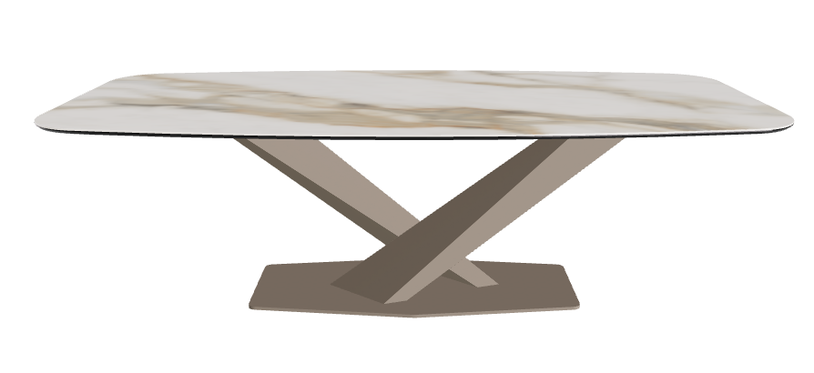 Cattelan Italia Stratos Keramik Barrel-Shaped Dining Table – 240x120x75h