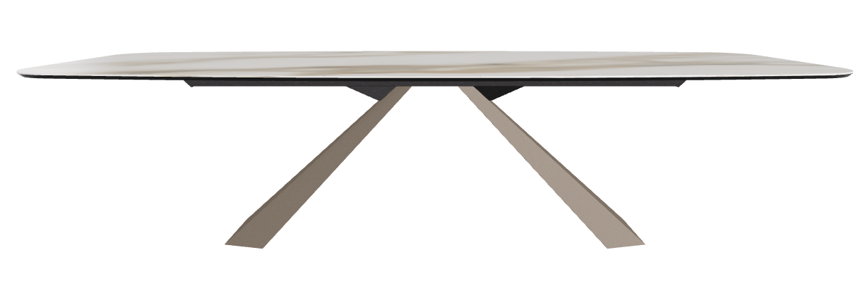 300x120x73h Barrel Shaped_Glossy Borghini Calacatta_Titanium Embossed