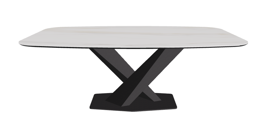 Cattelan Italia Stratos Keramik Barrel Shaped Dining Table – 200x120x75h