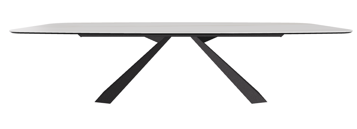 300x120x73h Barrel Shaped_Glossy Golden Calacatta_Black Embossed