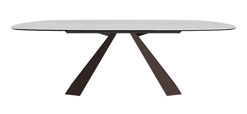 Cattelan Italia Eliot Keramik Biscuit Shaped Dining Table – 220x120x73h