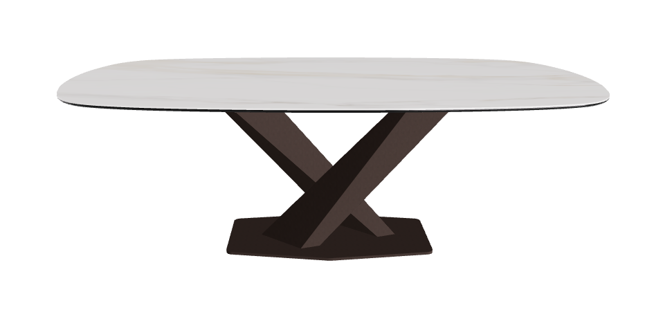 Cattelan Italia Stratos Keramik Biscuit Shaped Dining Table – 200x120x75h