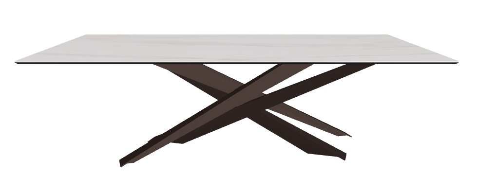 240x120x74.5h Rectangle Shaped_Glossy Golden Calacatta_Bronze Embossed