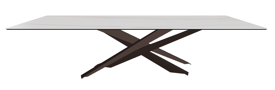 300x120x74.5h Rectangle Shaped_Glossy Golden Calacatta_Bronze Embossed