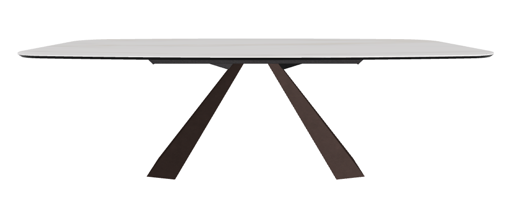 240x120x73h Barrel Shaped_Glossy Golden Calacatta_Bronze Embossed