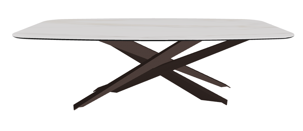 240x120x74.5h Barrel Shaped_Glossy Golden Calacatta_Bronze Embossed