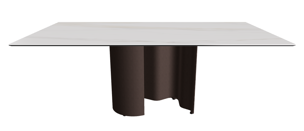 200x106x74h Rectangle Shaped_Glossy Golden Calacatta_Bronze Embossed