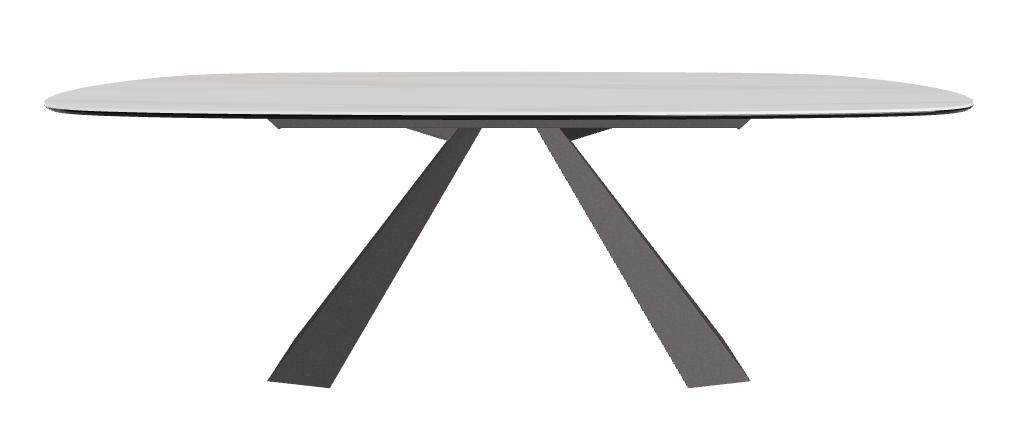 Cattelan Italia Eliot Keramik Biscuit Shaped Dining Table – 220x120x73h