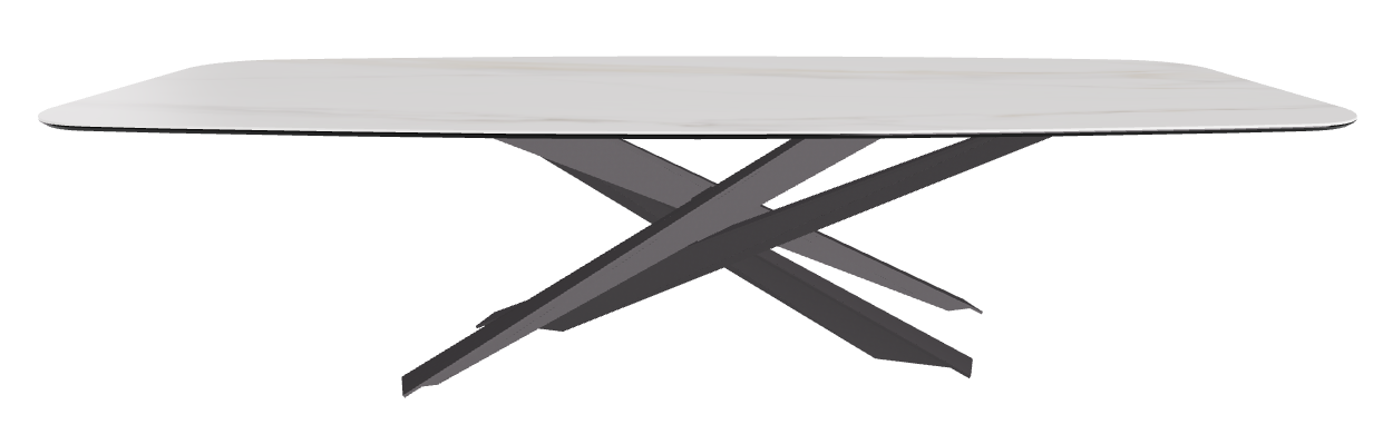 300x120x74.5h Barrel Shaped_Glossy Golden Calacatta_Graphite Embossed