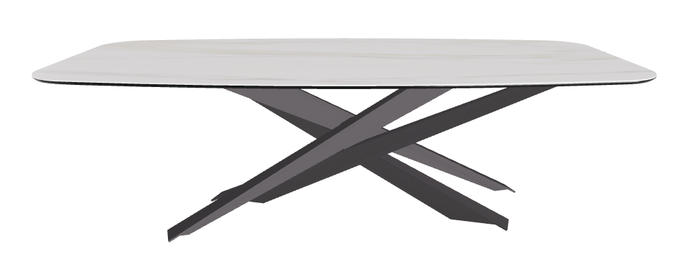 240x120x74.5h Barrel Shaped_Glossy Golden Calacatta_Graphite Embossed